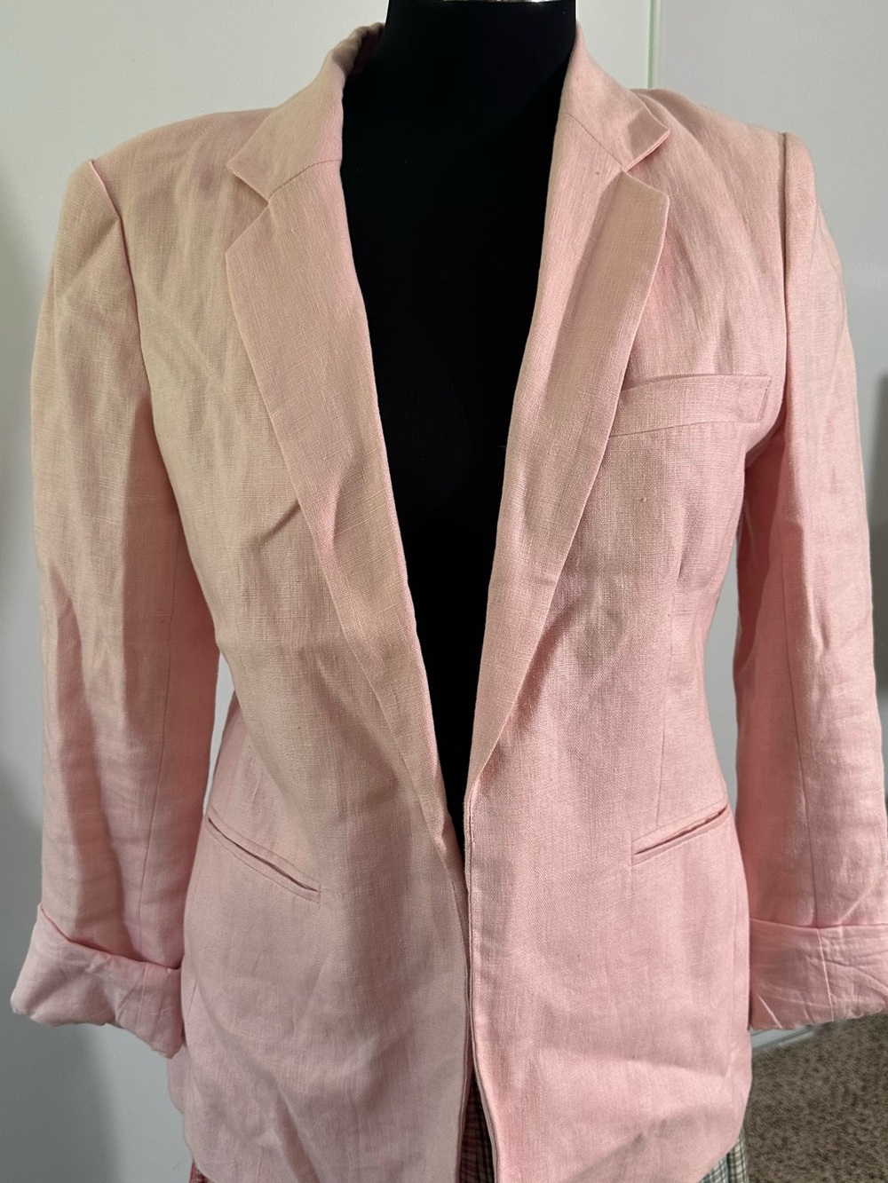 Joie Light Pink Linen Blazer